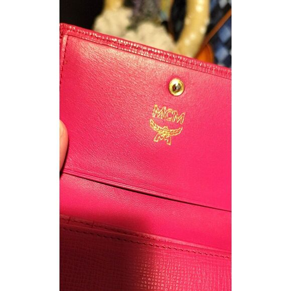 MCM Double Snap Tri-Fold Wallet with Charms EUC - Picture 10 of 11